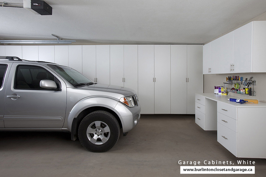 White Garage Cabinets